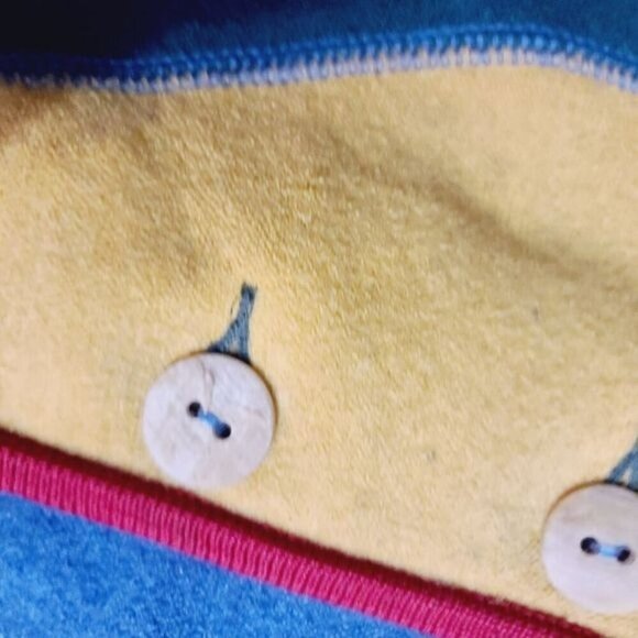 Vintage Geiger Colorblock Colorful Wool Green Red Yellow Jacket - Picture 15 of 16